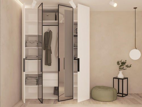 купить Шкаф Bayro Modena 1800x2400x530 белый (604784) в Кишинёве 