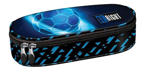 купить Школьный пенал St.RIGHT 57787 Penar 23x9.5x6cm, Cosmic Soccer в Кишинёве 