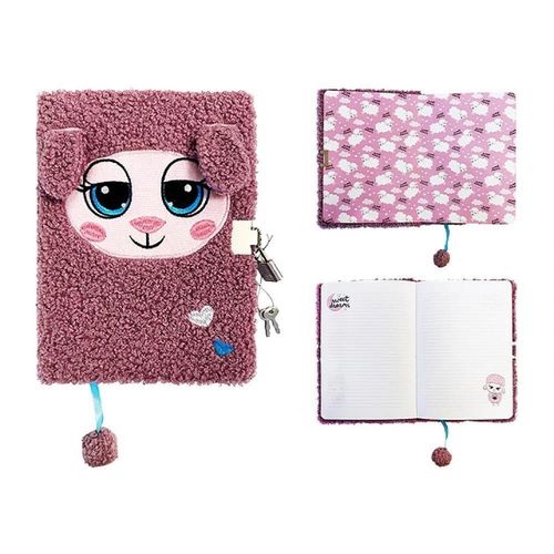 купить Блокнот St.RIGHT 57886 Agenda cu lacat, A5, 96foi, 3D Cute Lamb, coperta plus в Кишинёве 