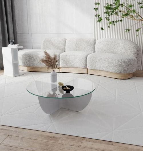 купить Журнальный столик Trendy Lily, белый 90x30x90 см в Кишинёве 