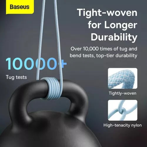 купить Кабель для моб. устройства Baseus CALD000603 USB-A to Type-C 100W 1m, Dynamic Series, Blue в Кишинёве 