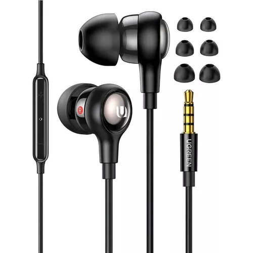 cumpără Căști cu fir Ugreen 30637 Wired Earphones 3.5mm In-Ear, EP103, Black în Chișinău 