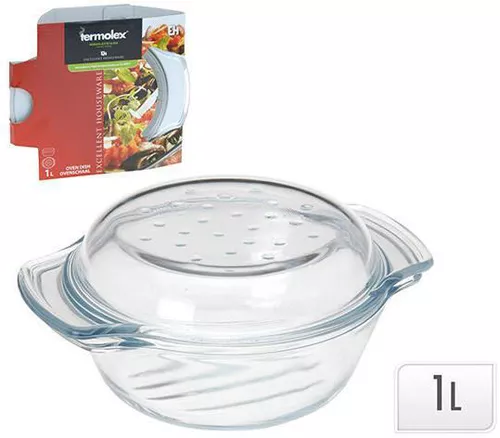 купить Форма для выпечки Promstore 46924 для МВП/духового шкафа круг 1l, 20x17x7.1cm, крышка в Кишинёве 