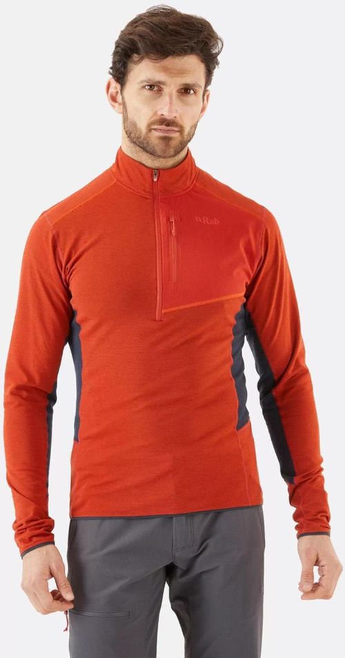 cumpără Îmbrăcăminte sport Rab Tricou barbati Syncrino Light Pull-On Red Clay M (QFF-19-RCY-MED) în Chișinău 