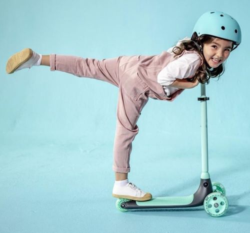купить Самокат Yvolution YV-101259 Y Glider Kiwi Green, cu 3 roti в Кишинёве 