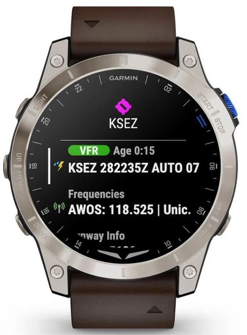 купить Смарт часы Garmin D2™ Mach 1, Aviator Smartwatch with Oxford Brown Leather Band (010-02582-55) в Кишинёве 