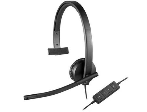 купить Logitech Headset USB Mono H570e Black, Headset: 31.5Hz-20kHz, Microphone: 100Hz-18kHz, 2.5m cable, 981-000571 (casti cu microfon/наушники с микрофоном) в Кишинёве 