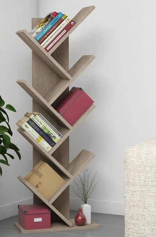 cumpără Raft de birou Trendy Hitit, Nuc 128x46x22cm, raft de carti în Chișinău 