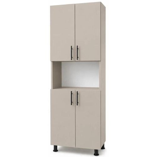 cumpără Dulap Mashtab S12595 Dulap cu 4 uși și nișă (600x340x1900) Cashmere în Chișinău 