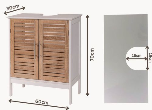 купить Шкаф под умывальник Tendance 52004 Stockholm, natural в Кишинёве 