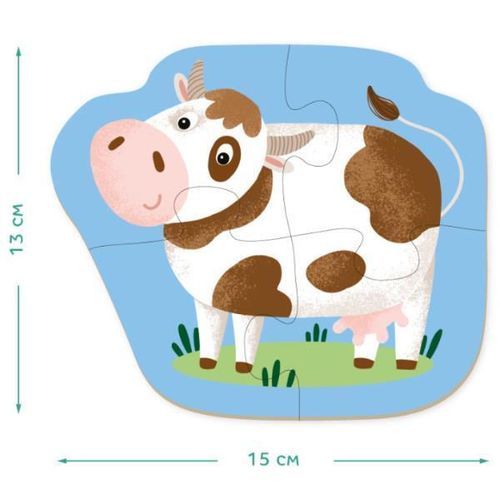 cumpără Puzzle Dodo 300152 Puzzle 6in1: Animale domestice în Chișinău 