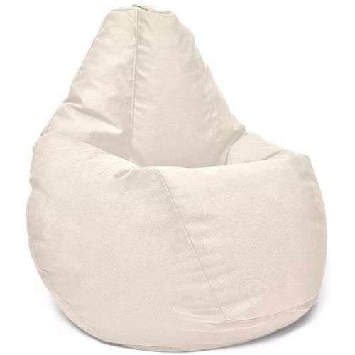 cumpără Fotoliu BeanBag BeanBag BM5866, Fotoliu Maserrati din velur în formă de peră, L, Vanilie în Chișinău 