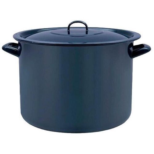 cumpără Cratiță profesională Metalac 54162 emailată 36cm, 30l, capac din metal, albastru inchis în Chișinău 