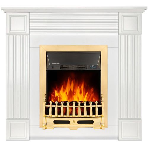 купить Камин электрический ArtFlame Nexor & Galileo Gold, 950x1000x270mm, Alb в Кишинёве 