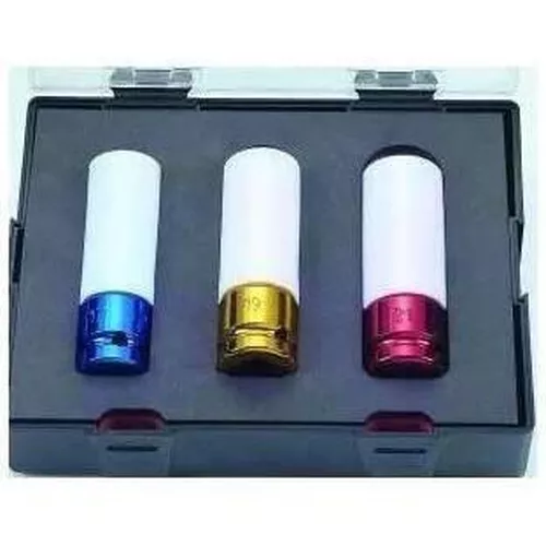 cumpără Set de tubulare, bite, duze Force K4032 Set de chei tubulare lungi de impact neferoase, 3 buc., 17, 19, 21 mm în Chișinău 