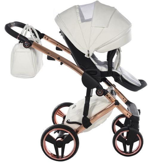 cumpără Сărucior pentru copii Junama Fluo Line V3 Indyvidual 16 White Rose în Chișinău 