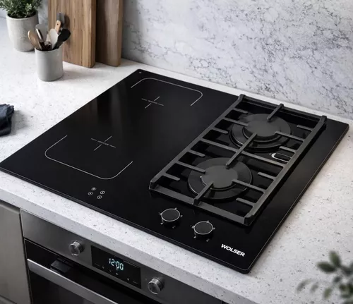 cumpără Plită încorporabilă combi Wolser WL-QX602G2IND Black în Chișinău 