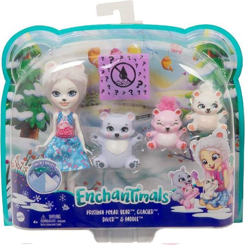 купить Кукла Enchantimals GJX47 Set Familia Ursuletului Alb в Кишинёве 