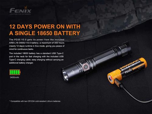 cumpără Lanternă Fenix PD35 V3.0 LED Flashlight (Green) în Chișinău 