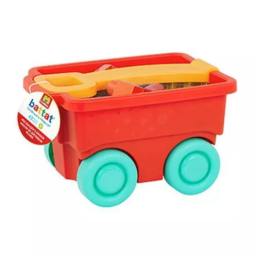 купить Конструктор Battat BT5000Z Set Cărucior cu constructor, rosu, cod 60396 в Кишинёве 