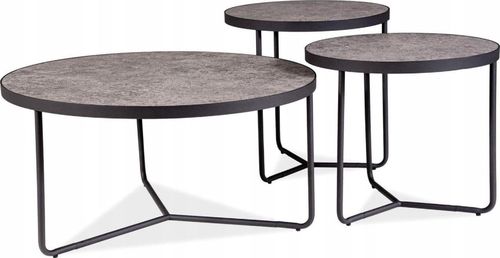 cumpără Măsuţă cafea Signal Demeter 80х40 szary ef.beton/czar (из к-та) în Chișinău 