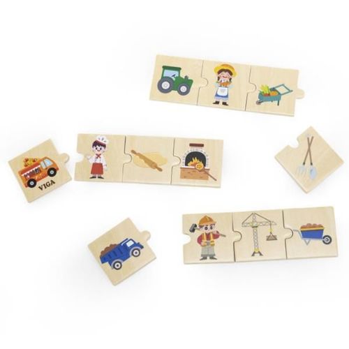 купить Головоломка Viga 44749 Puzzle logic Profesii și unelte 24elem в Кишинёве 