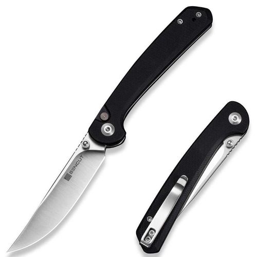 купить Нож походный Sencut S25007-2 Skelfin, G10 negru, Button Lock в Кишинёве 