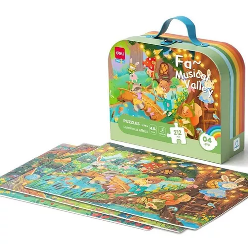купить Головоломка Deli DLEH745 Puzzle Musical Valley, 212elem в Кишинёве 