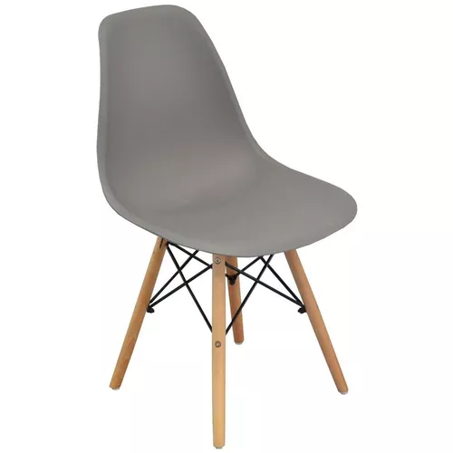 купить Стул Evelin di Costacurta LC-021, Дерево/Пластик, Grey в Кишинёве 