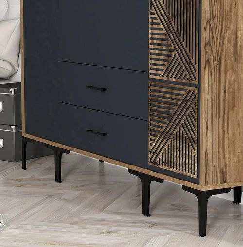 купить Шкаф Trendy Kumsal STP-Nuc, Antracit в Кишинёве 