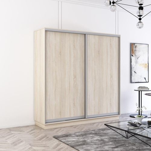 купить Шкаф Mobildor-Lux Fox uși glisante din PAL (230x60x210H cm) Sonoma в Кишинёве 