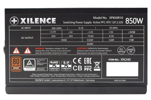 купить Блок питания для ПК Xilence XP850R10 (XN240), 850W, Performance Gaming Series в Кишинёве 