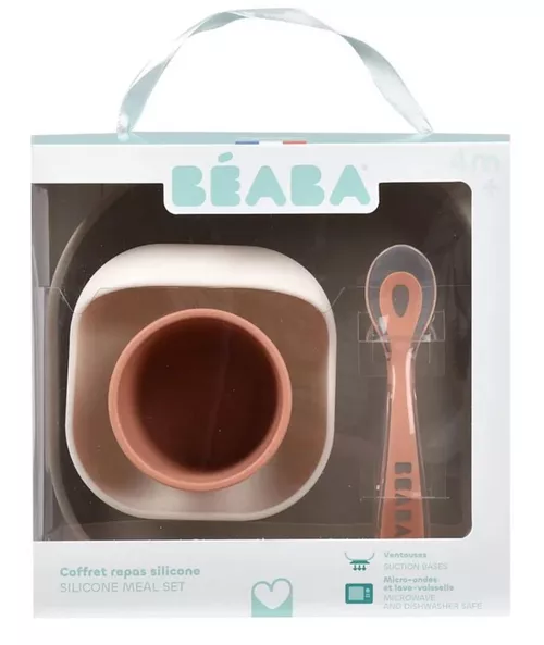 купить Посуда для кормления Beaba B913602 Set de masa silicon 4 piese Terracotta Gazelle в Кишинёве 