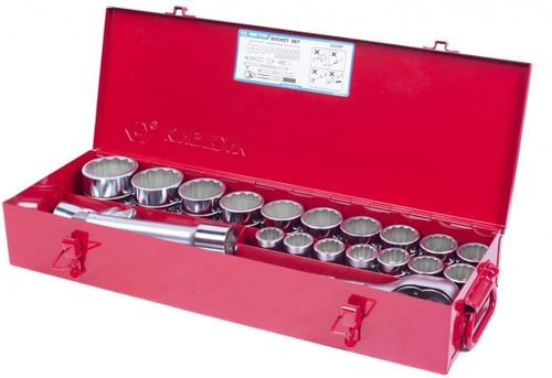 cumpără Set de unelte de mână King Tony 6023MR набор 3/4" торцевых головок 12 гран. 21-50мм принадлежностей, 23 пр. în Chișinău 