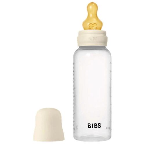 купить Поильник BIBS 5017216 Biberon din plastic anticolici Ivory cu tetina din latex 3+ luni, 270 ml в Кишинёве 