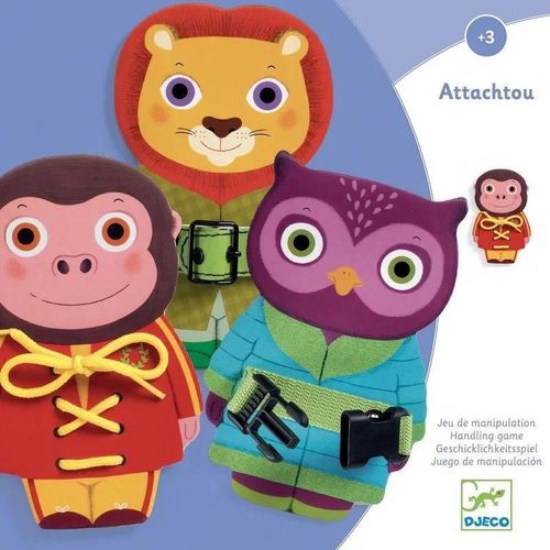 купить Игрушка Djeco DJ01666 Joc educativ pentru dezvoltare motorica Attachtou в Кишинёве 
