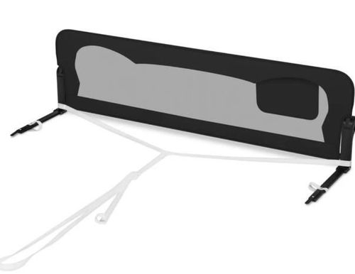 купить Бортик для кроватки Lionelo Eva Black Onyx, 150x42cm (protectie pliabilă pentru pat) в Кишинёве 