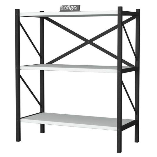 cumpără Etajeră Nex Home Biblioteca, 3 compartimente, 66x35x85 cm, Alb (15-05-01) în Chișinău 