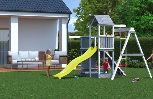 cumpără Teren de joacă Fungoo ACTIVER grey&white painted în Chișinău 