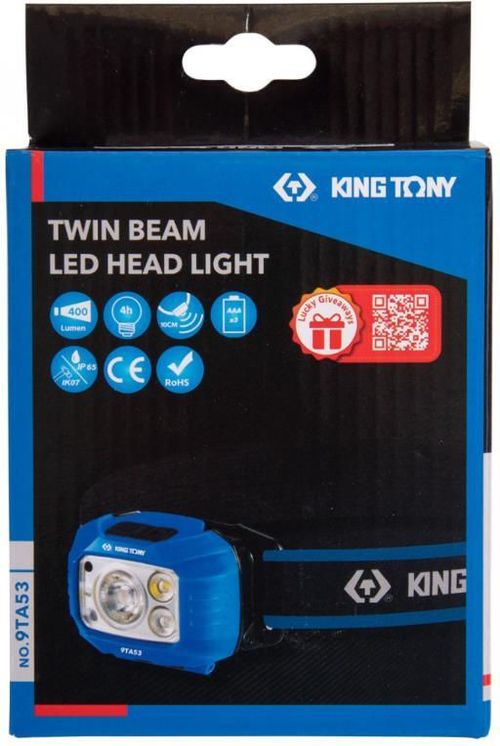 купить Фонарь King Tony 9TA53 диодный налобный аккумуляторный, 4+2W, 400 Lm в Кишинёве 