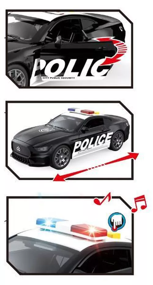 cumpără Mașină Wenyi WY1162A 1:18 Mașină de poliție cu inerție (lumină/sunet) în Chișinău 