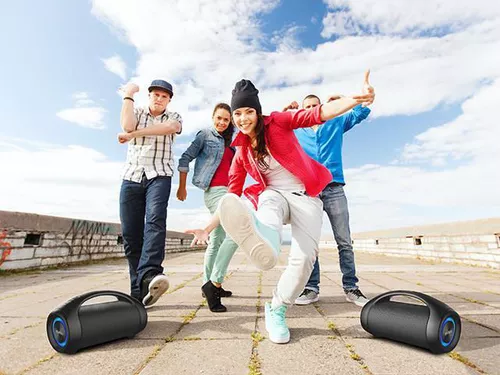 купить Колонка портативная Bluetooth Sven PS-370 Black в Кишинёве 