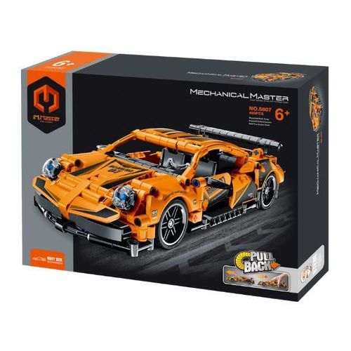 купить Конструктор iM.Master 5807 Supercar portocaliu, Mechanical Master, cu inerție, 490pcs в Кишинёве 