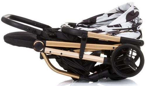 купить Детская коляска Chipolino Twister 360 22kg LKTW02301BW black/white в Кишинёве 