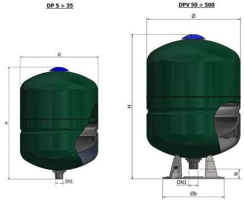 cumpără Vas de expansiune Elbi Vas de expansiune incalzire si ACM DP 24L (87955) în Chișinău 