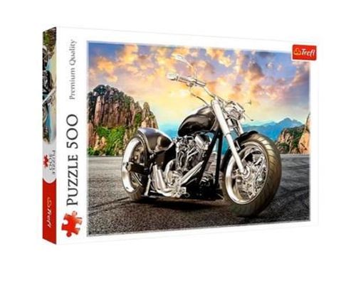 купить Пазл Trefl 373844 Puzzle 500. Motocicleta neagra в Кишинёве 