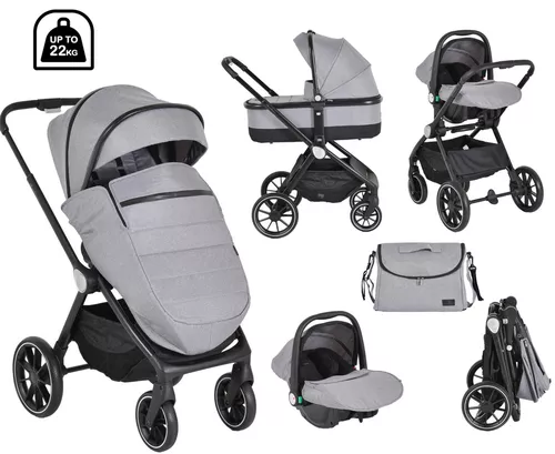 cumpără Сărucior pentru copii Moni Christiano Grey, 3in1 în Chișinău 