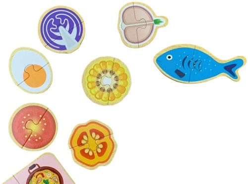 cumpără Puzzle Richi 76648 set alimente de taiat din lemn în Chișinău 