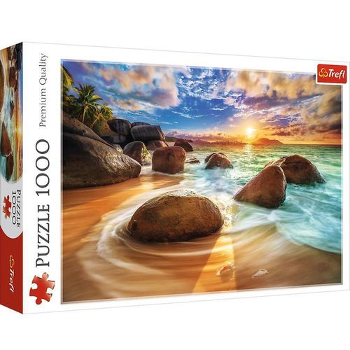 купить Головоломка Trefl 10461 Puzzles - 1000 - Samudra Beach, India в Кишинёве 