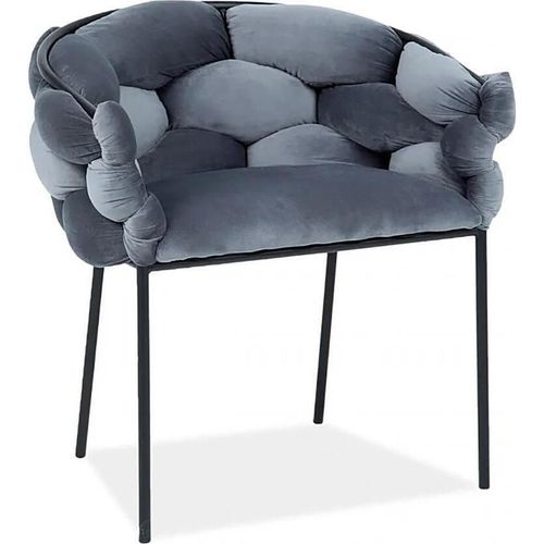 cumpără Scaun Signal Norte velvet czarny stelaz/szary bluvel 14 în Chișinău 